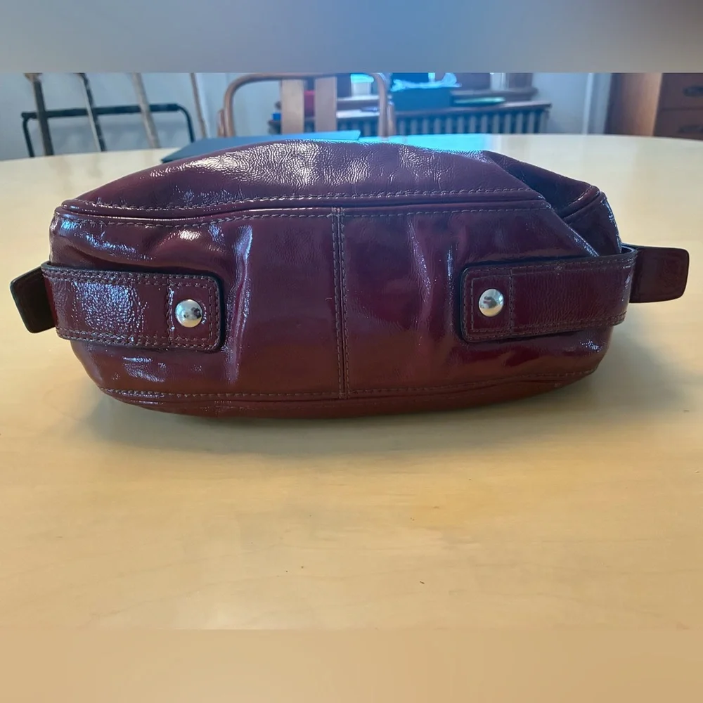 Coach Zoe Hobo Deep Red Leather Shoulder Bag - Picture 7 of 11
